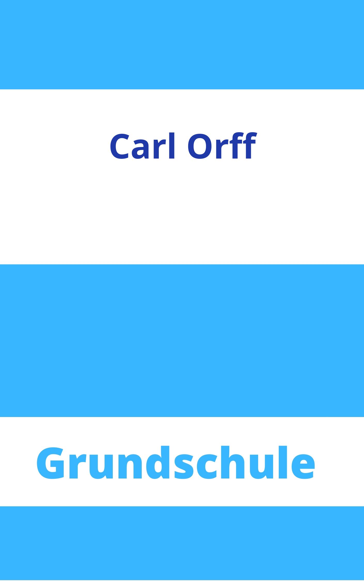 Carl Orff Grundschule Arbeitsblätter Arbeitsblätter