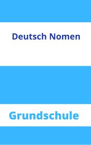 Deutsch Nomen Grundschule Arbeitsblätter