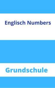Englisch Numbers Grundschule Arbeitsblätter
