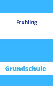 Frühling Grundschule Arbeitsblätter