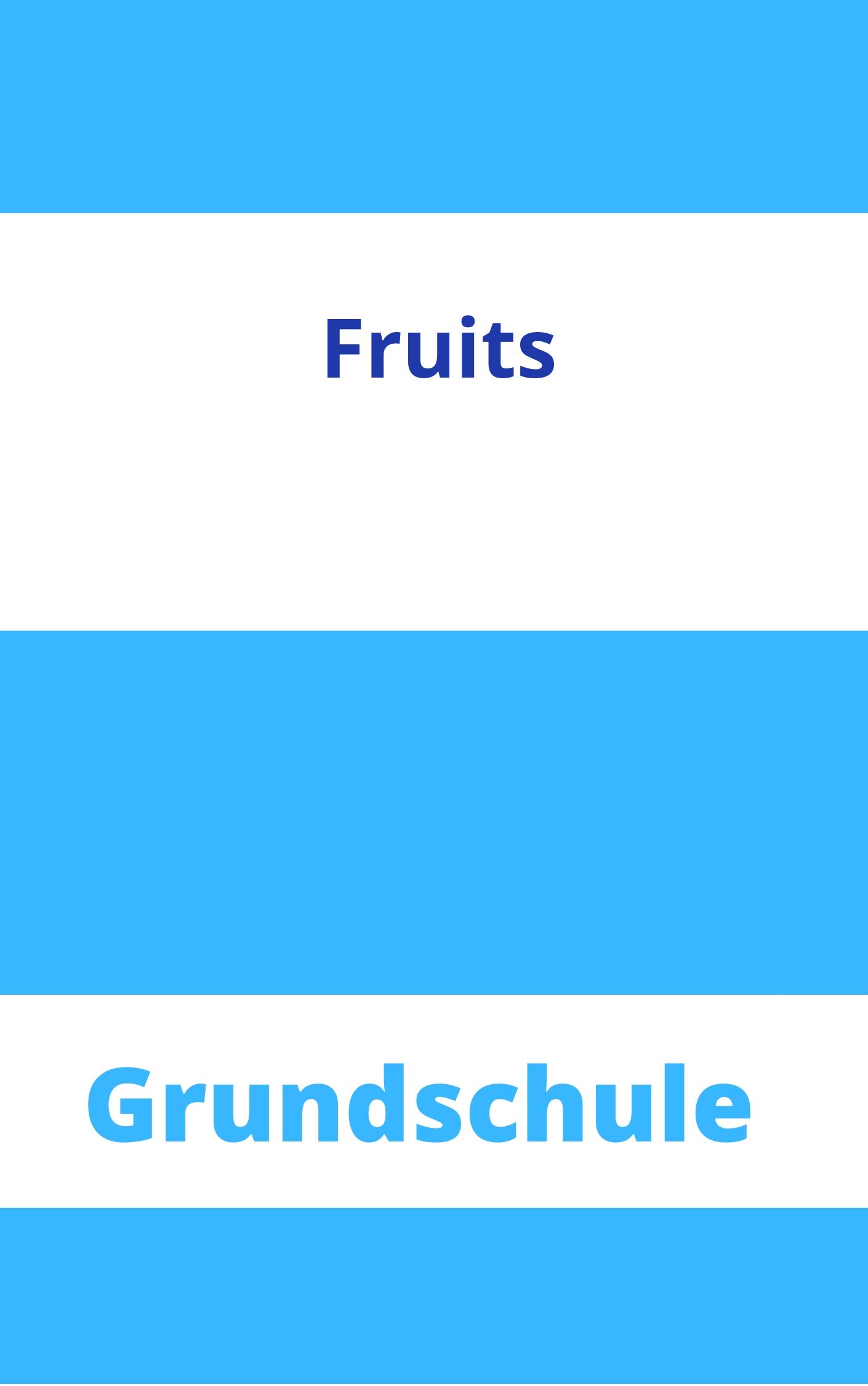 Fruits Arbeitsblätter Grundschule Arbeitsblätter