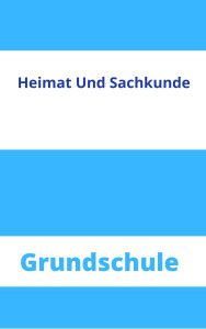 Heimat Und Sachkunde Grundschule Arbeitsblätter