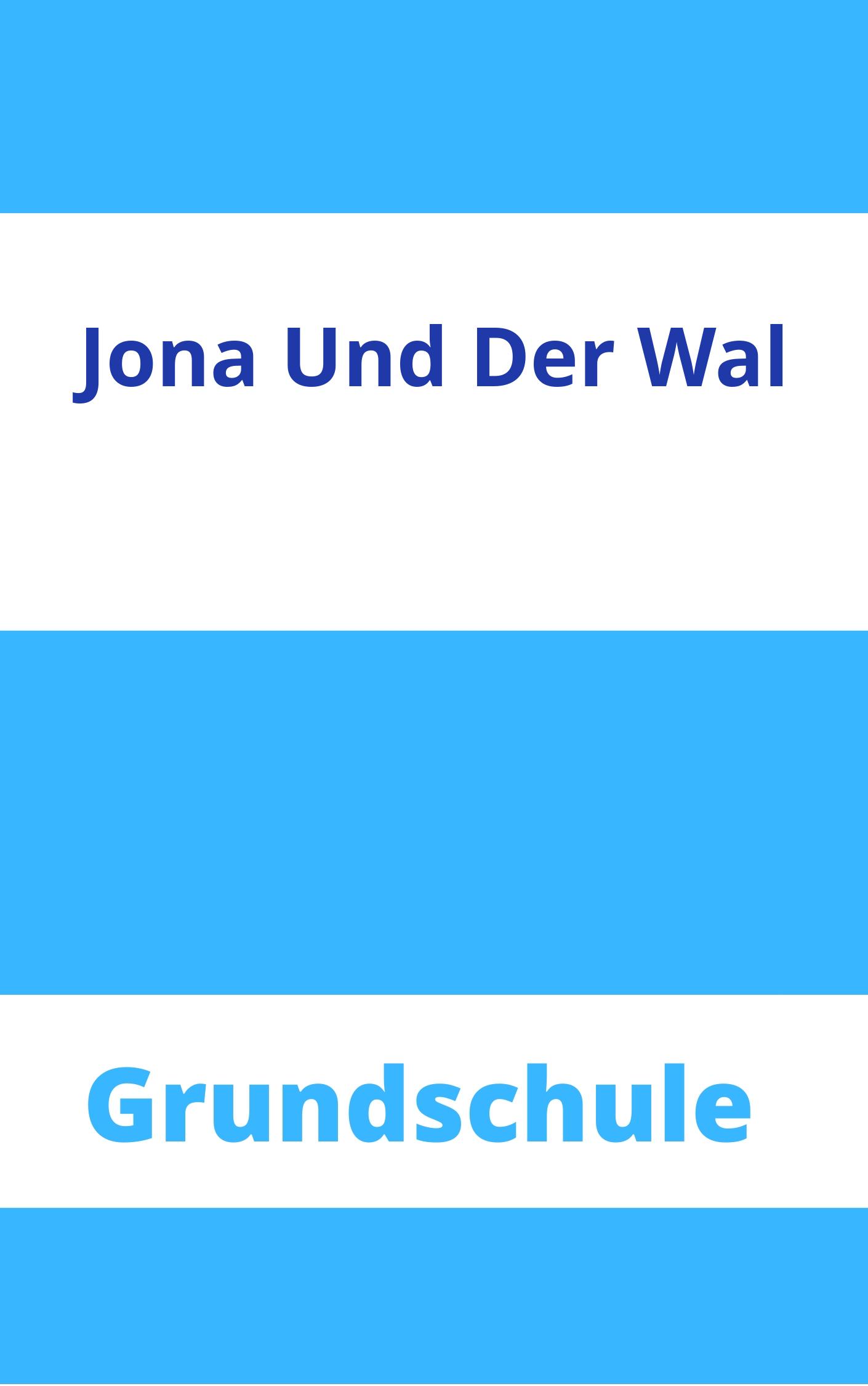 Jona Und Der Wal Grundschule Arbeitsblätter Arbeitsblätter