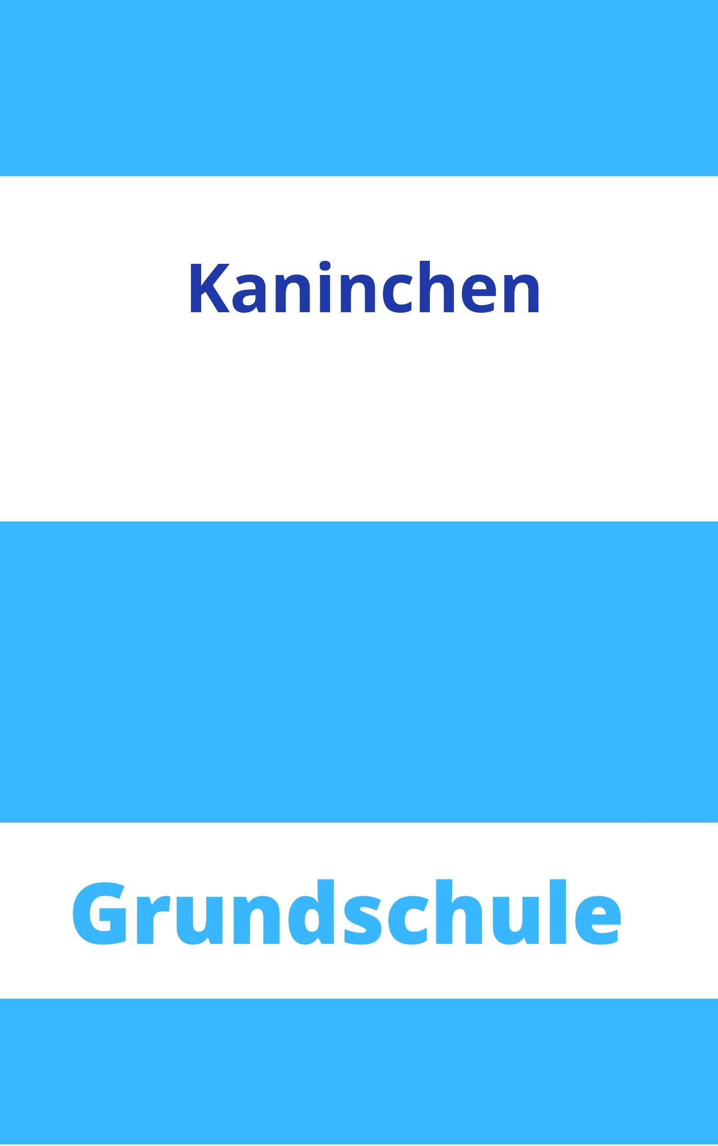 Kaninchen Arbeitsblätter Grundschule Arbeitsblätter