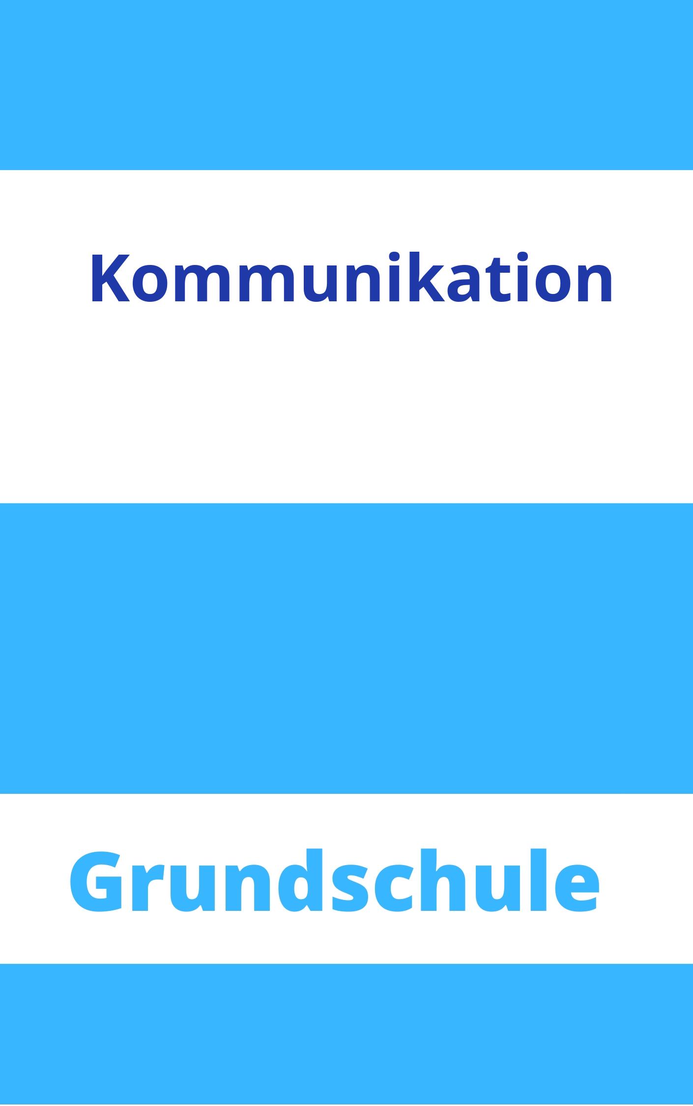 Kommunikation Grundschule Arbeitsblätter Arbeitsblätter