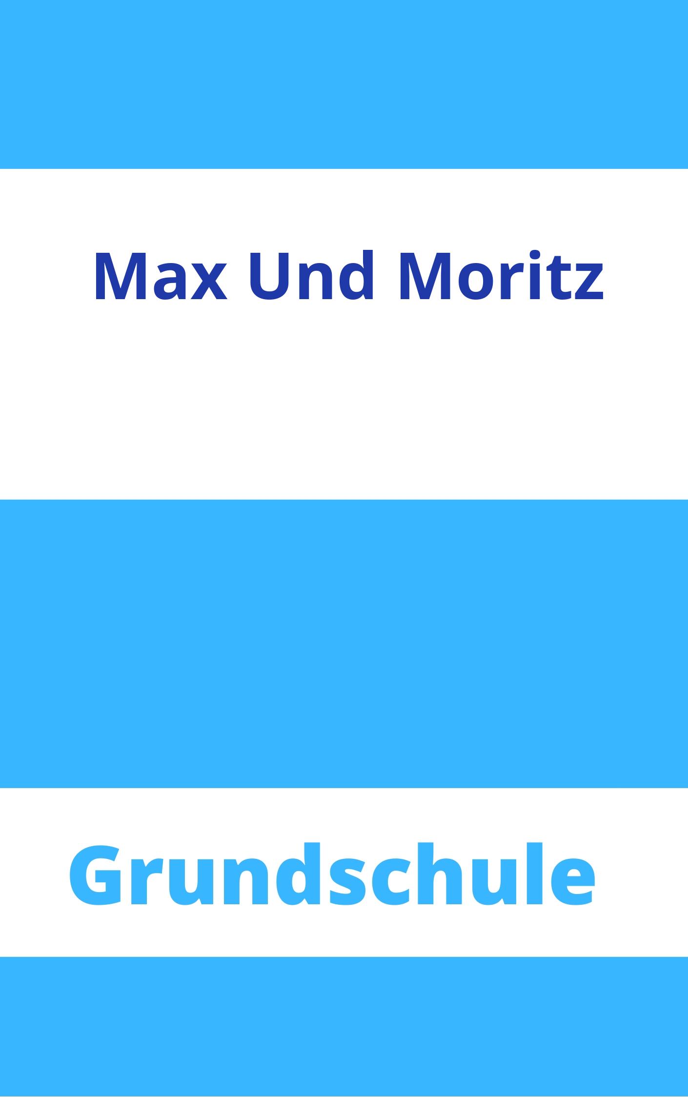 Max Und Moritz Arbeitsblätter Grundschule Arbeitsblätter