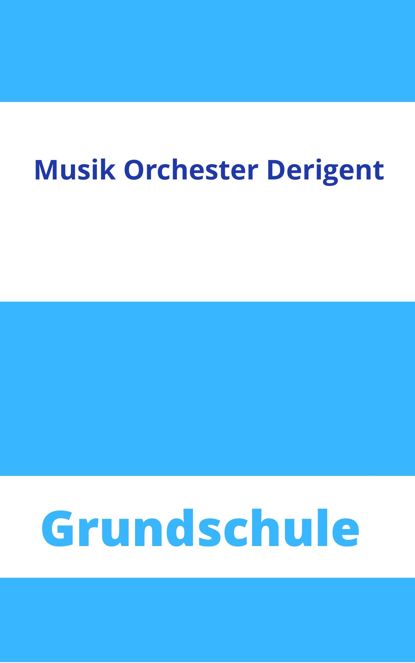 Arbeitsblätter Musik Grundschule Orchester Derigent Arbeitsblätter