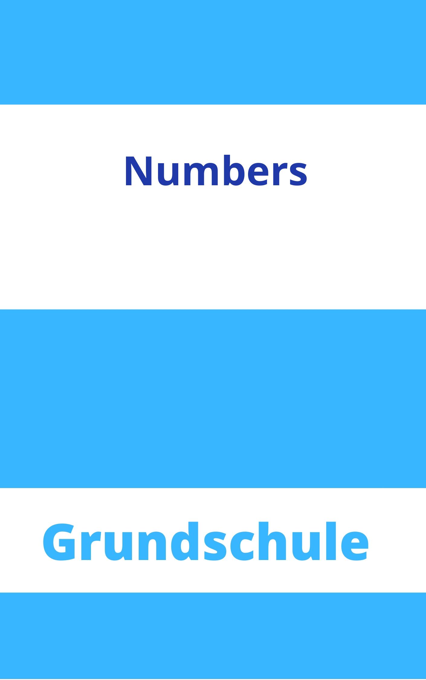 Numbers Grundschule Arbeitsblätter Arbeitsblätter