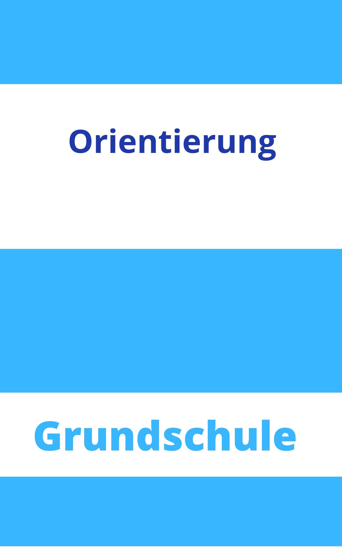 Orientierung Grundschule Arbeitsblätter Arbeitsblätter