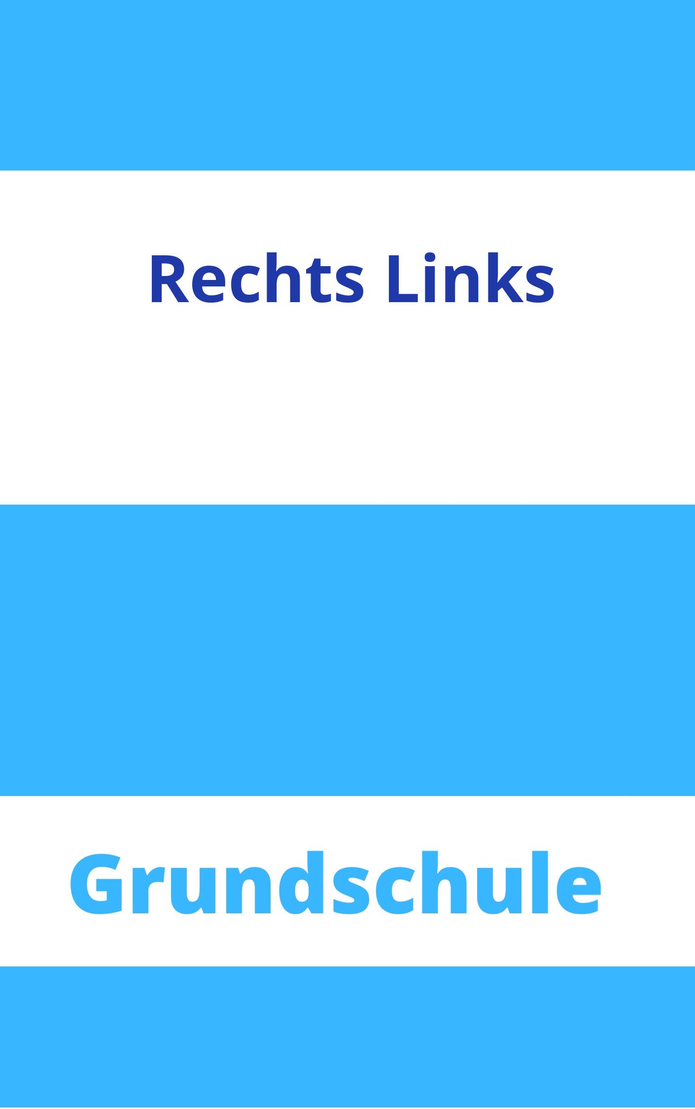 Rechts Links Grundschule Arbeitsblätter Arbeitsblätter