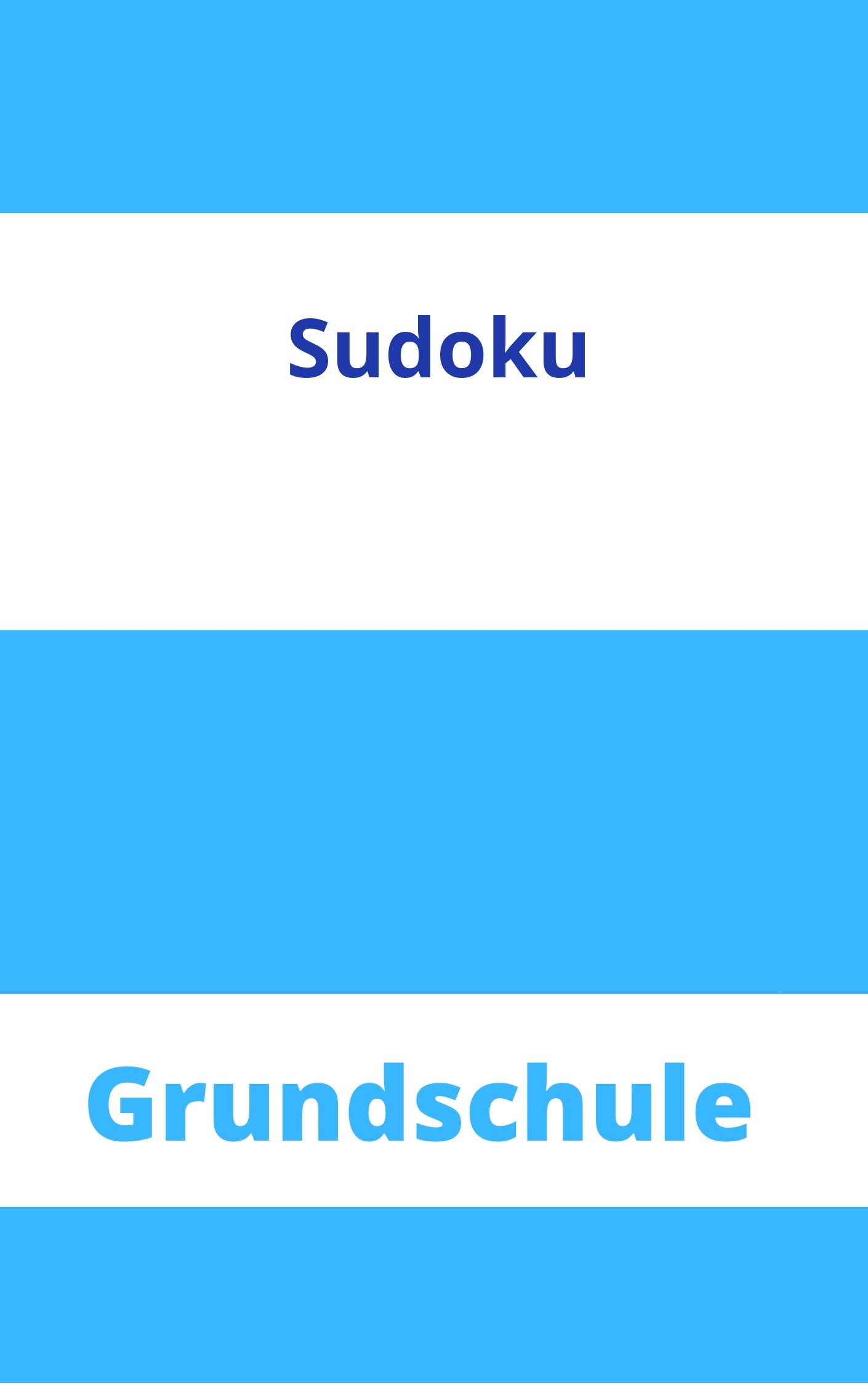 Sudoku Grundschule Arbeitsblätter Arbeitsblätter