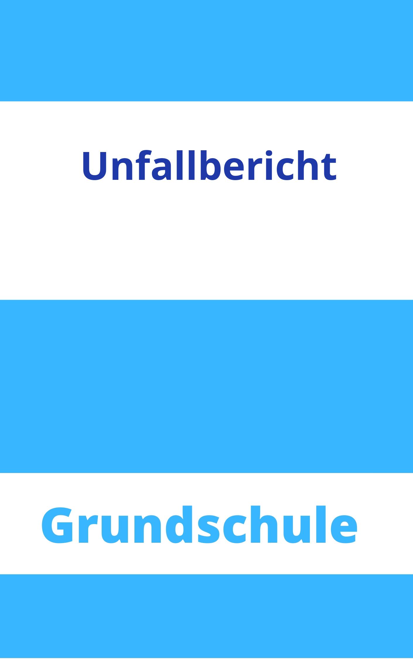 Unfallbericht Grundschule Arbeitsblätter Arbeitsblätter