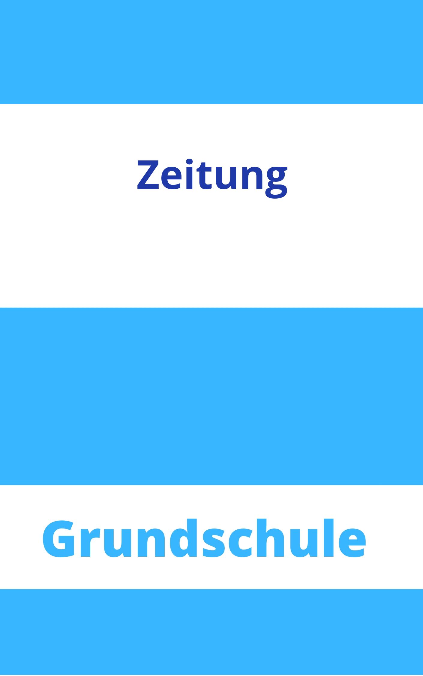 Zeitung Grundschule Arbeitsblätter Arbeitsblätter