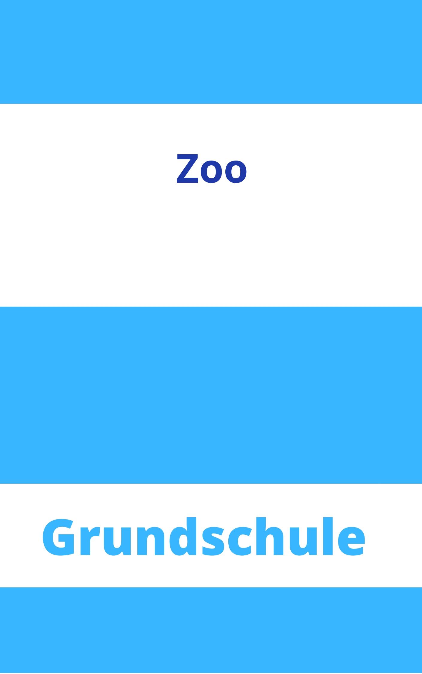 Zoo Arbeitsblätter Grundschule Arbeitsblätter